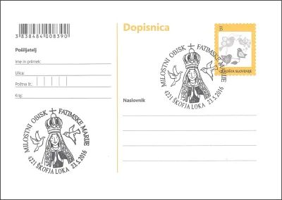 MILOSTNI OBISK FATIMSKE MARIJE